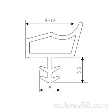 Price de fábrica Dep Sello de goma para la puerta y el marco de la ventana Sello de goma resistente al calor para la puerta de madera